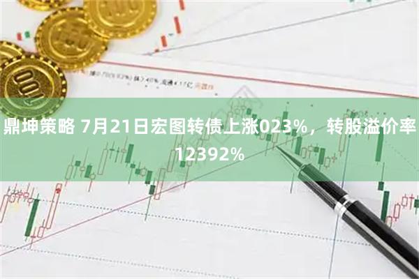 鼎坤策略 7月21日宏图转债上涨023%，转股溢价率12392%